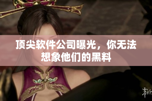 顶尖软件公司曝光，你无法想象他们的黑料