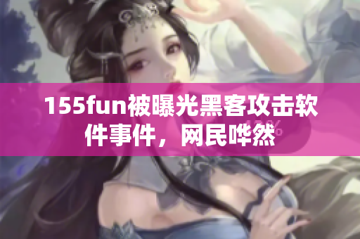 155fun被曝光黑客攻击软件事件，网民哗然