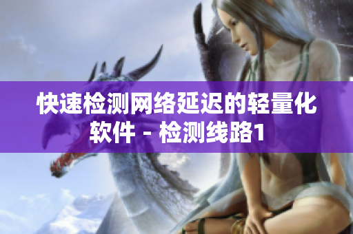 快速检测网络延迟的轻量化软件 - 检测线路1