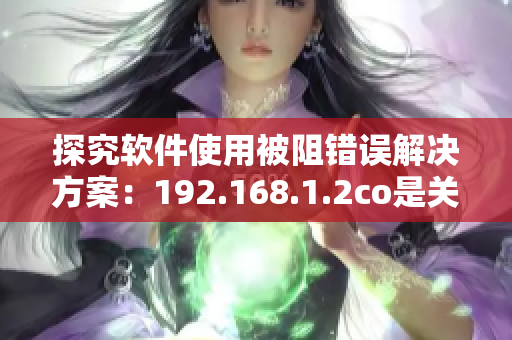 探究软件使用被阻错误解决方案：192.168.1.2co是关键