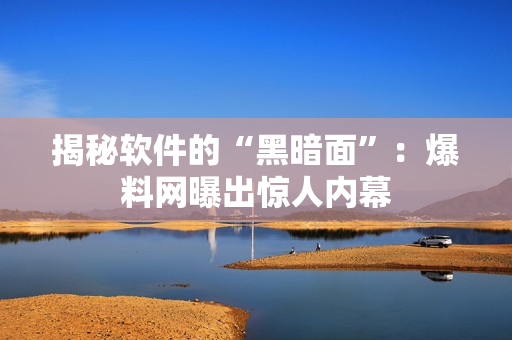 揭秘软件的“黑暗面”：爆料网曝出惊人内幕
