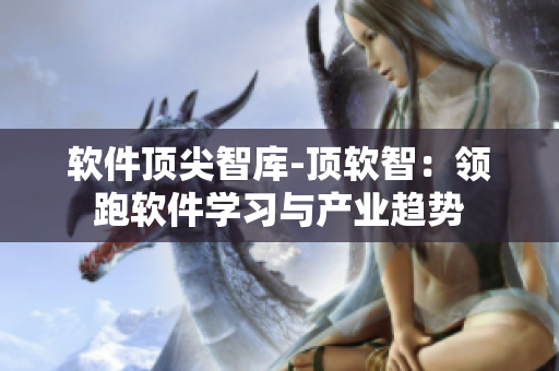 软件顶尖智库-顶软智：领跑软件学习与产业趋势