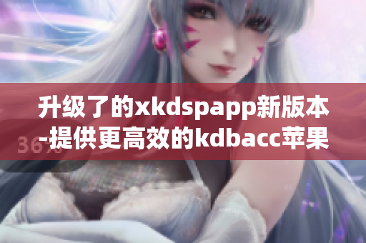 升级了的xkdspapp新版本-提供更高效的kdbacc苹果版软件体验