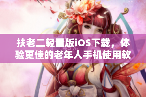 扶老二轻量版iOS下载，体验更佳的老年人手机使用软件