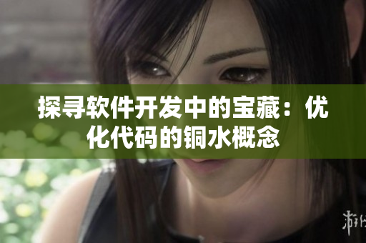 探寻软件开发中的宝藏：优化代码的铜水概念