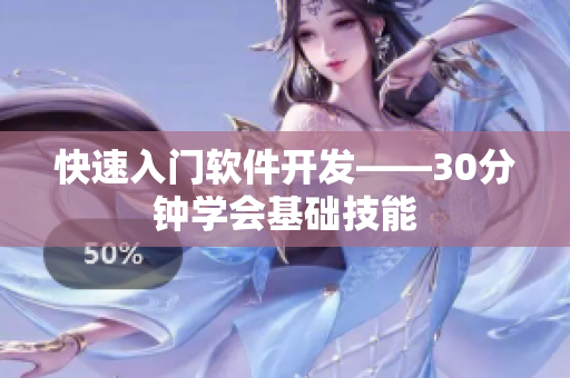 快速入门软件开发——30分钟学会基础技能