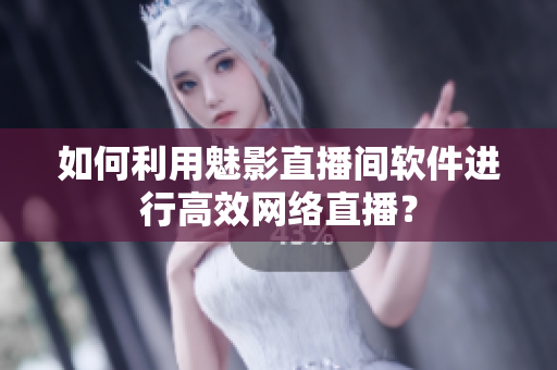 如何利用魅影直播间软件进行高效网络直播？