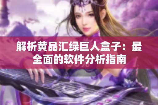 解析黄品汇绿巨人盒子：最全面的软件分析指南