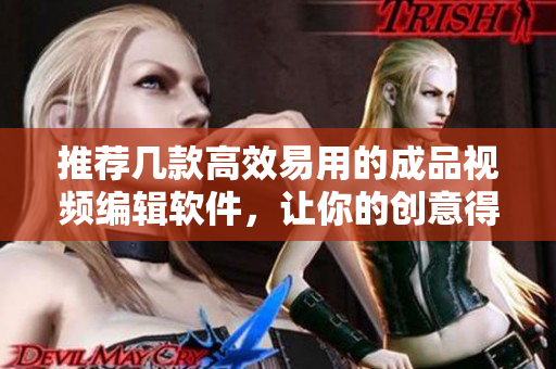推荐几款高效易用的成品视频编辑软件，让你的创意得到完美的呈现