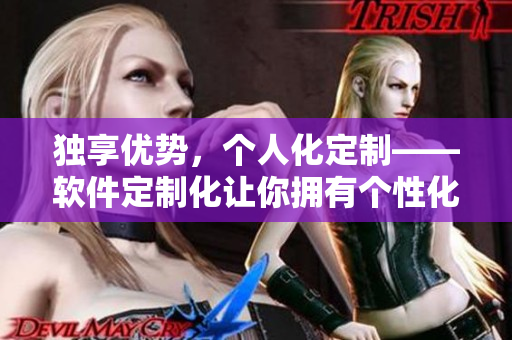 独享优势，个人化定制——软件定制化让你拥有个性化的专属工具！