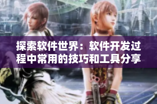 探索软件世界：软件开发过程中常用的技巧和工具分享
