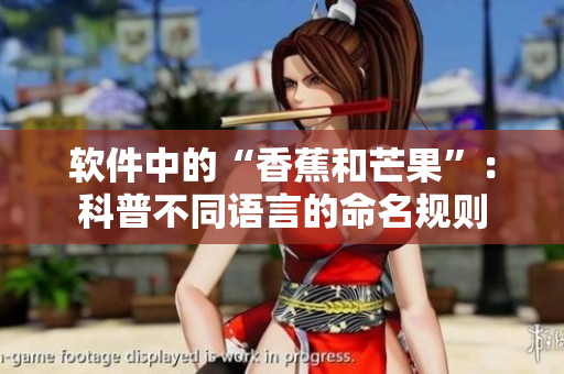软件中的“香蕉和芒果”：科普不同语言的命名规则