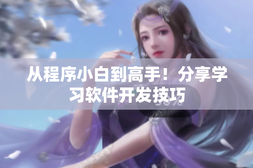 从程序小白到高手！分享学习软件开发技巧