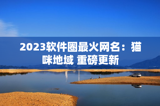 2023软件圈最火网名：猫咪地域 重磅更新
