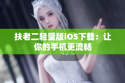 扶老二轻量版iOS下载：让你的手机更流畅