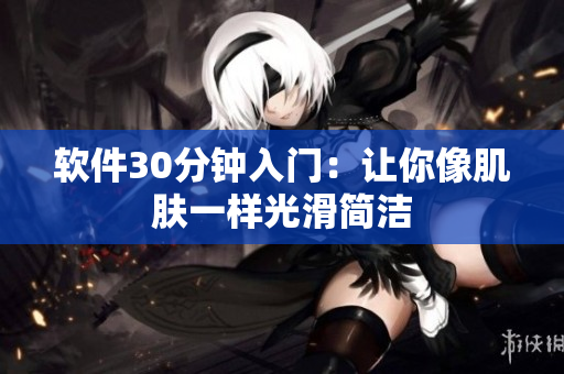 软件30分钟入门：让你像肌肤一样光滑简洁