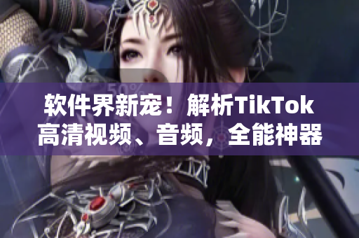 软件界新宠！解析TikTok高清视频、音频，全能神器带你遨游
