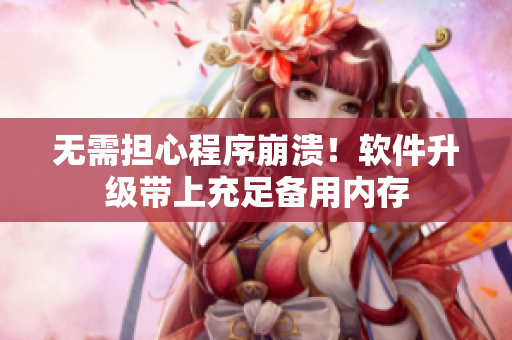 无需担心程序崩溃！软件升级带上充足备用内存