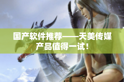 国产软件推荐——天美传媒产品值得一试！
