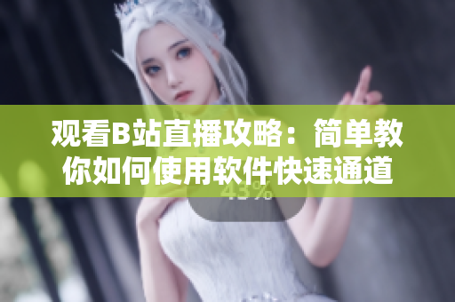 观看B站直播攻略：简单教你如何使用软件快速通道