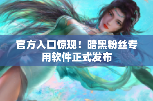 官方入口惊现！暗黑粉丝专用软件正式发布