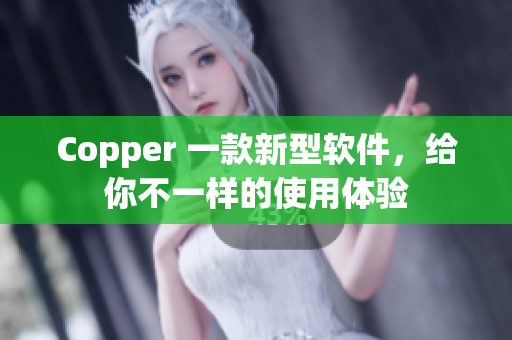Copper 一款新型软件，给你不一样的使用体验