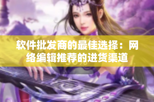 软件批发商的最佳选择：网络编辑推荐的进货渠道