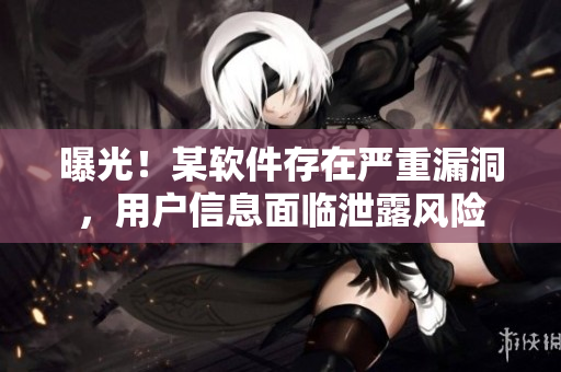 曝光！某软件存在严重漏洞，用户信息面临泄露风险
