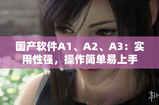 国产软件A1、A2、A3：实用性强，操作简单易上手