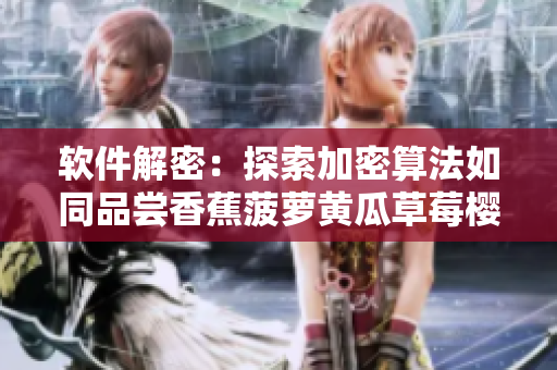 软件解密：探索加密算法如同品尝香蕉菠萝黄瓜草莓樱桃榴莲