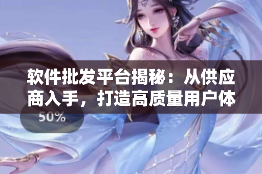 软件批发平台揭秘：从供应商入手，打造高质量用户体验
