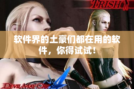 软件界的土豪们都在用的软件，你得试试！