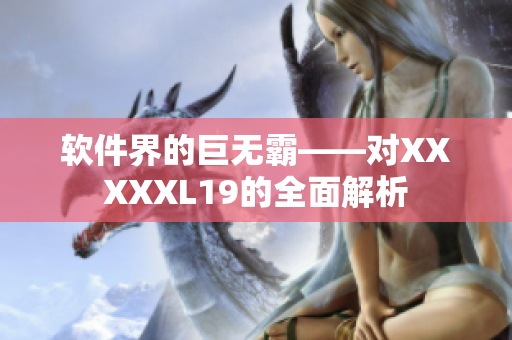 软件界的巨无霸——对XXXXXL19的全面解析