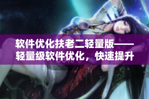 软件优化扶老二轻量版——轻量级软件优化，快速提升电脑性能