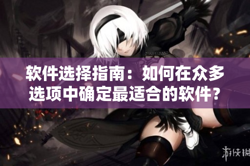 软件选择指南：如何在众多选项中确定最适合的软件？