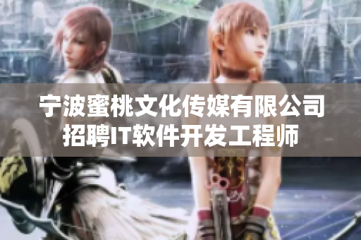 宁波蜜桃文化传媒有限公司招聘IT软件开发工程师
