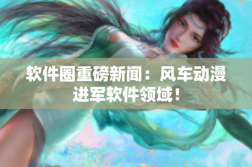 软件圈重磅新闻：风车动漫进军软件领域！
