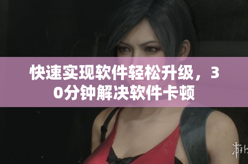 快速实现软件轻松升级，30分钟解决软件卡顿