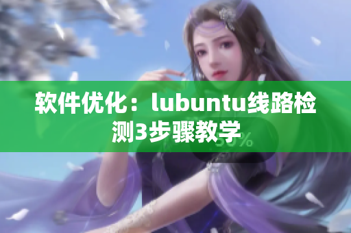 软件优化：lubuntu线路检测3步骤教学