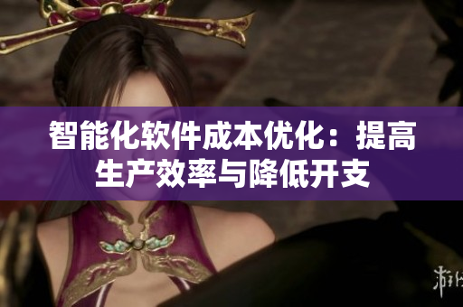 智能化软件成本优化：提高生产效率与降低开支
