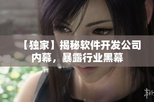 【独家】揭秘软件开发公司内幕，暴露行业黑幕